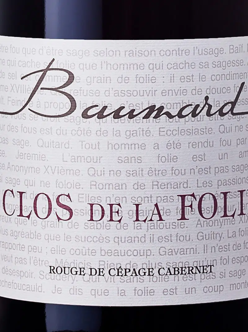 Clos de la Folie - Vin Rouge - Baumard